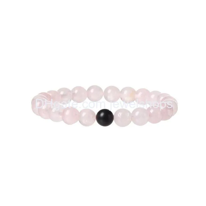balancing energy stone bracelet power beads diffuser quartz semi-precious healing stone couple stretch bracelets gifts for men