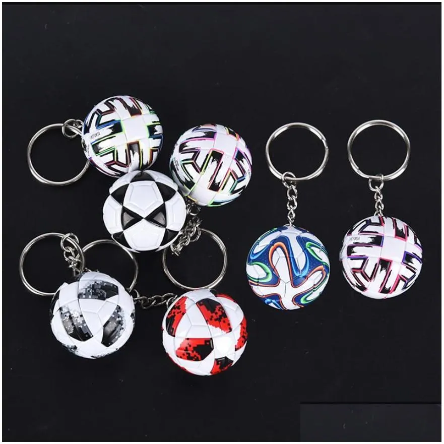 Sports Football Keychain Twelve Countries Sport Car Bag Ball Flag Key Chain For Men Football Players Fashion Gifts