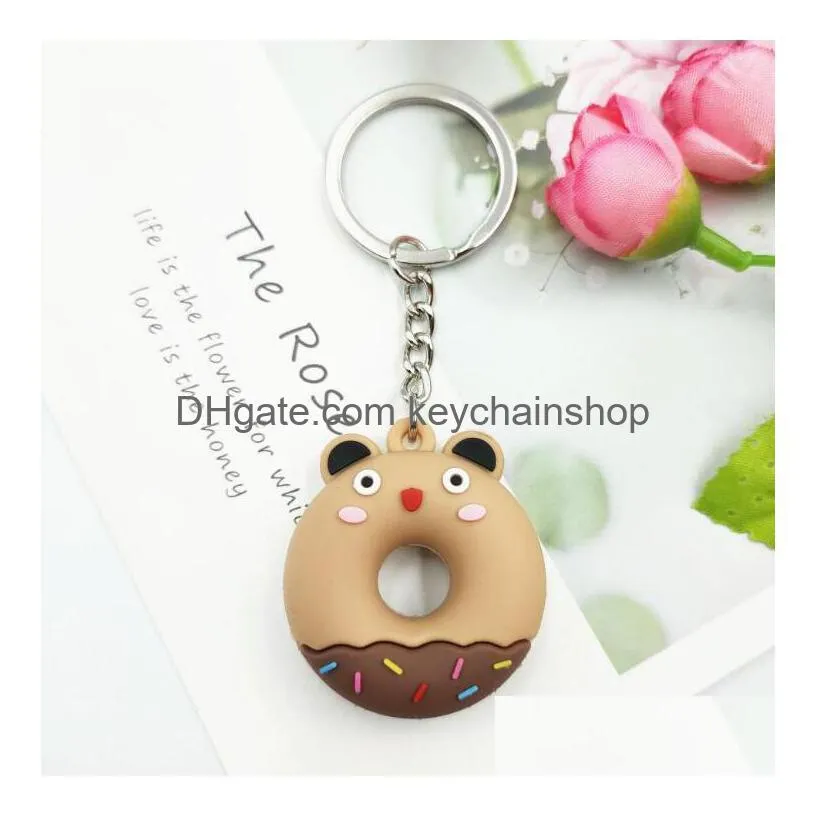 cartoon  keychain pvc soft plastic key chain for car bags pendant valentine`s day gift