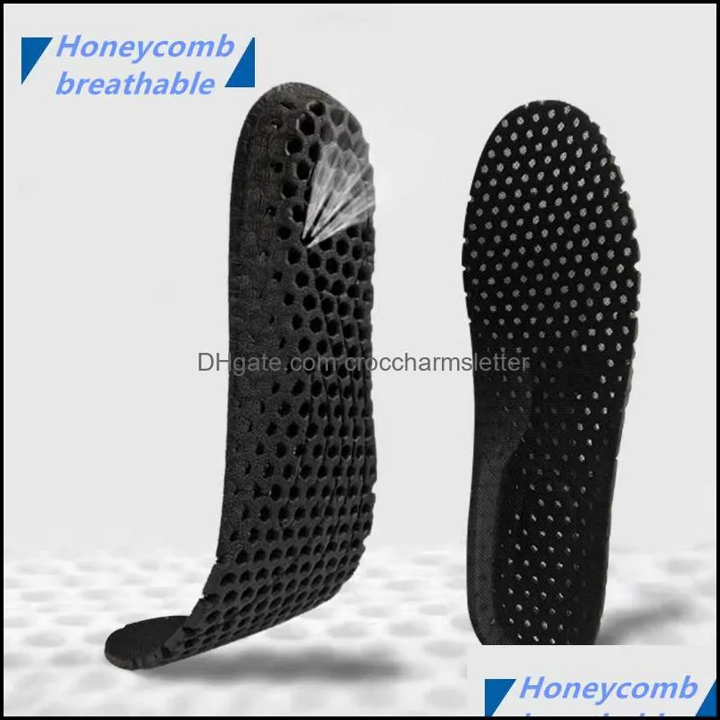 foam evn insole honeycomb breathable shock absorption sports sweat-absorbent deodorant insoles before 4 after 7 wholesale