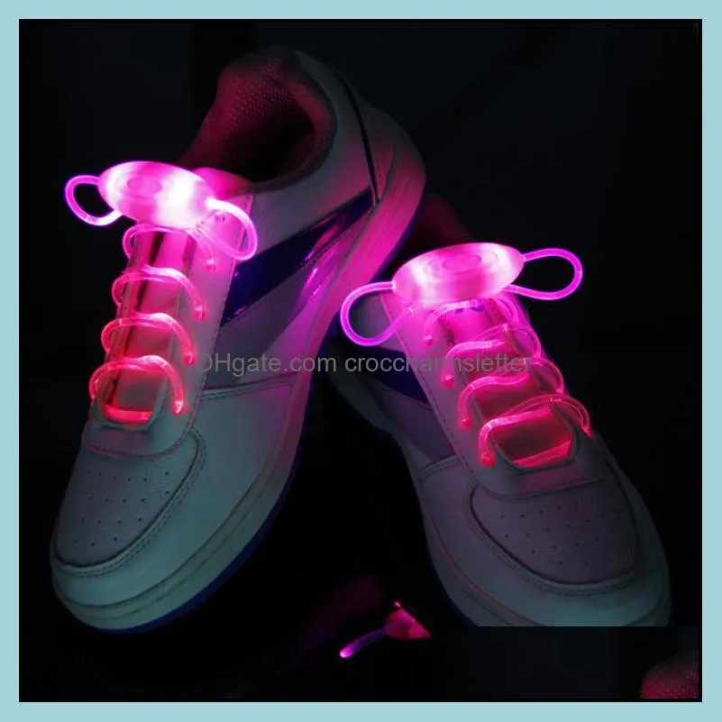 led light shoe lace flashing fiber optic led shoelaces luminous led shoes laces fashion 3rd generation blister box for party disco