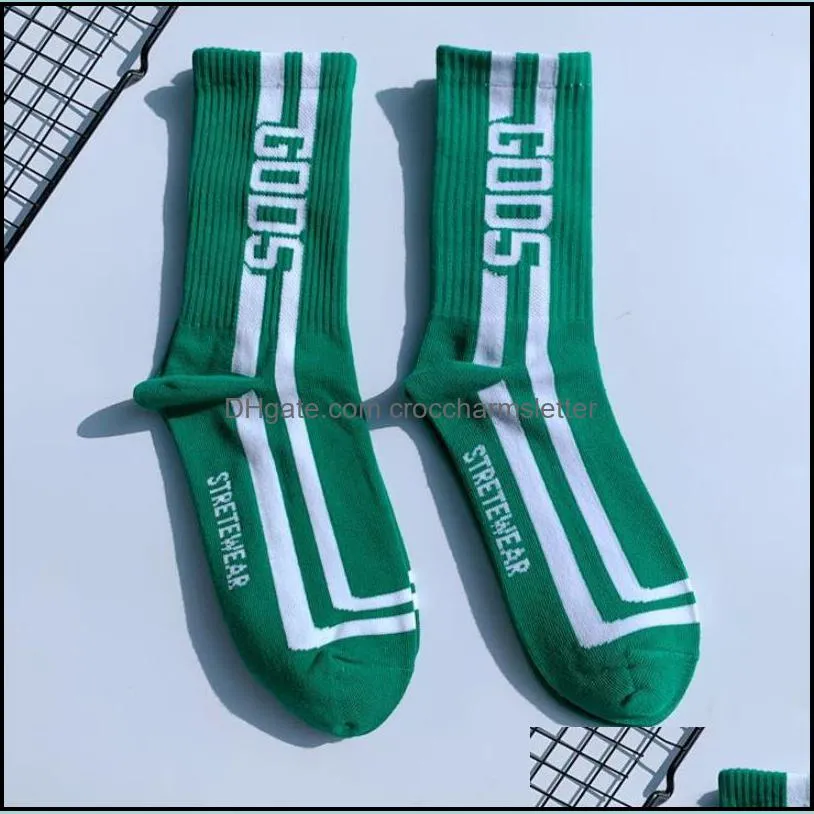  striped fashion men and women socks cotton color letter soft happy cute harajuku sport skateboard funny casual tube socks