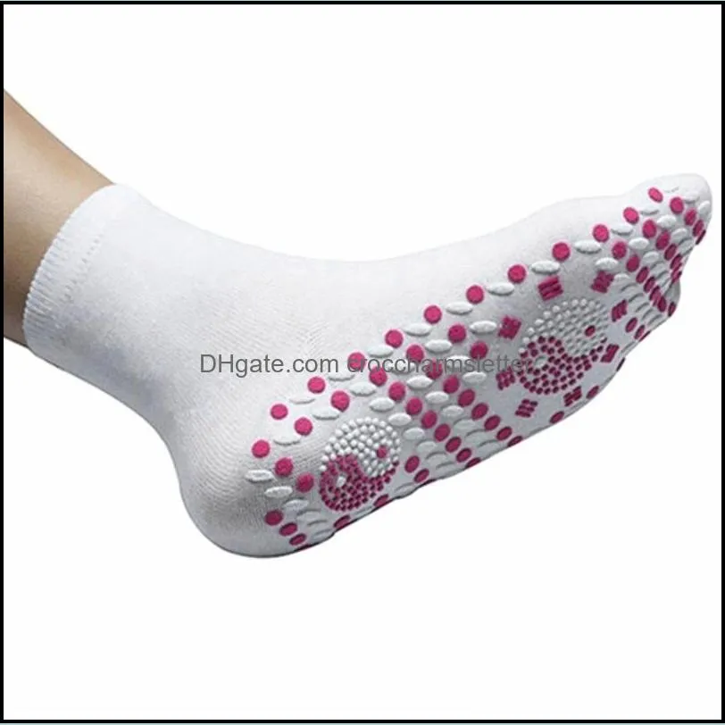 mens socks self-heating magnetic for women men self heated tour therapy comfortable winter warm massage pression