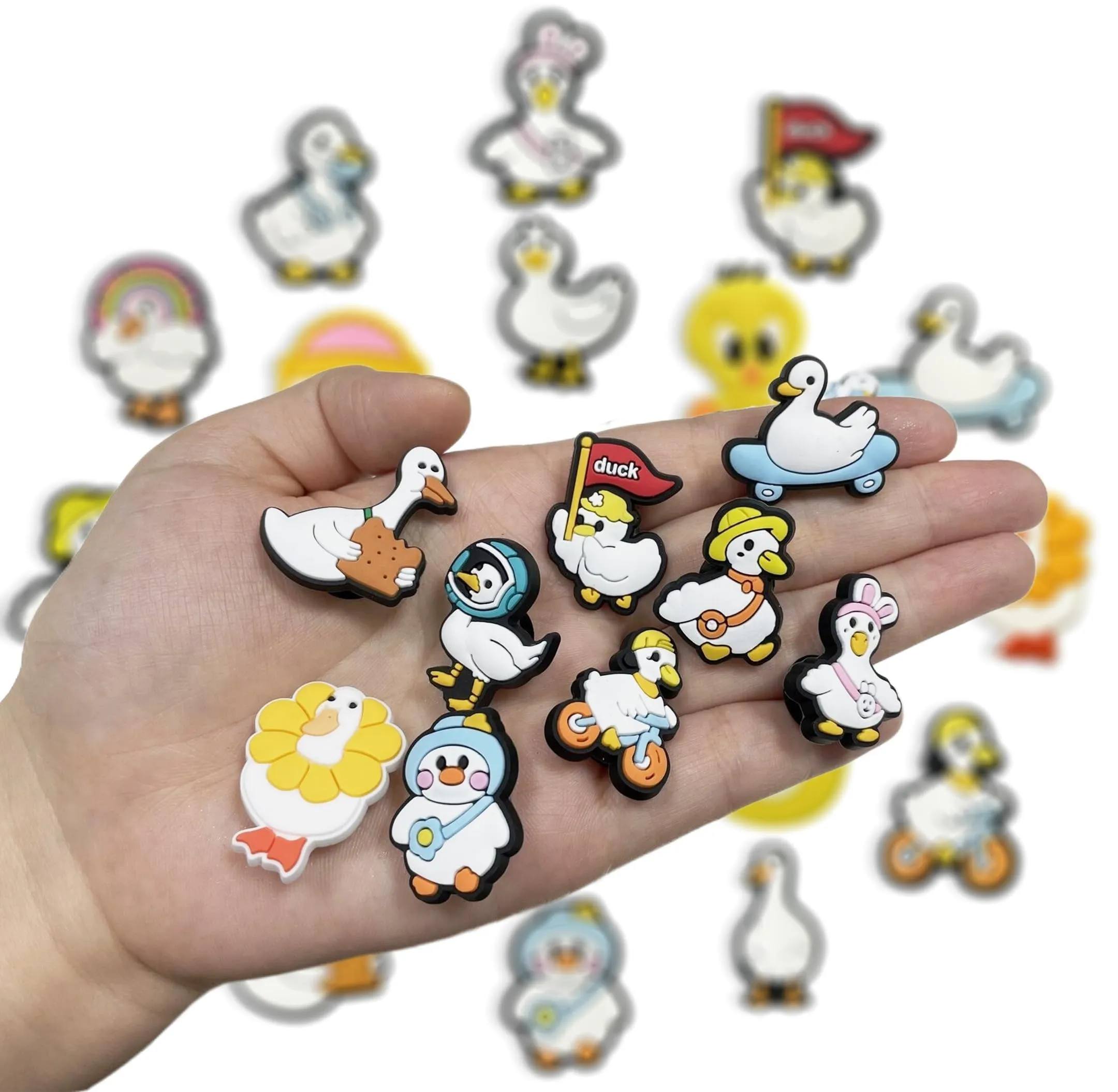 duck shoe charms for clog charms cute cartoon charm bracelet wristband accessories /birthday/party/gifts teens women men