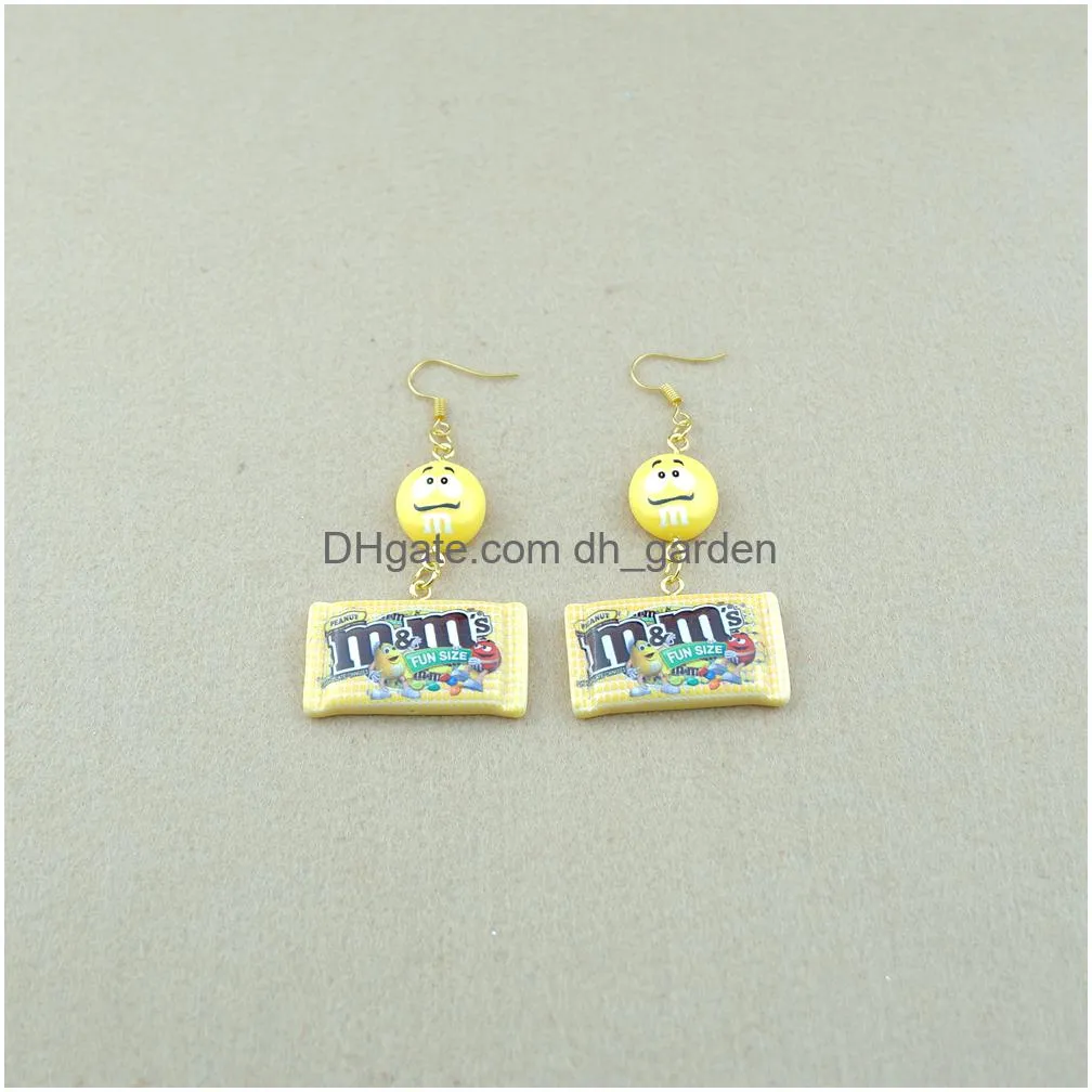 creative mm candy drop earrings custom made handmade woman girl jewelry wholesale dangle earrings