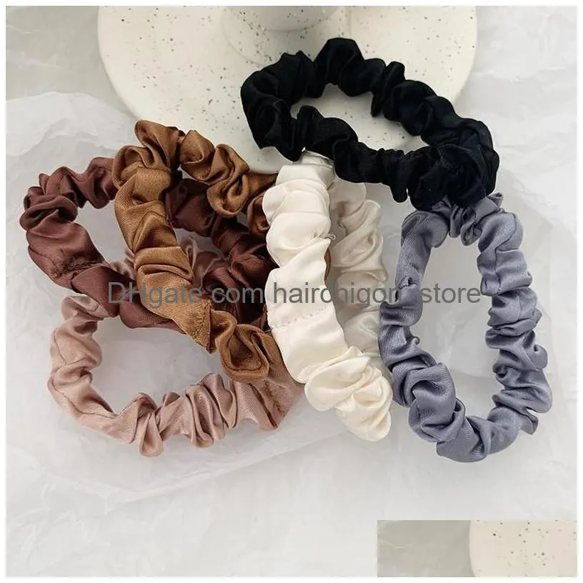 scrunchie hairbands hair tie women for hair accessories satin scrunchies stretch ponytail holders handmade