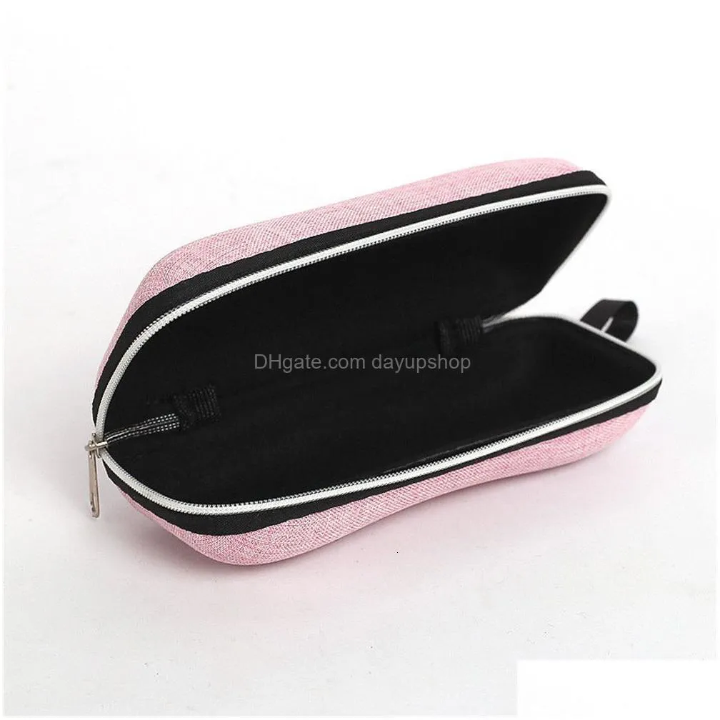 sunglasses cases fashion box glasses solid color eyewear zipper closure simple style portable eva protective 221119