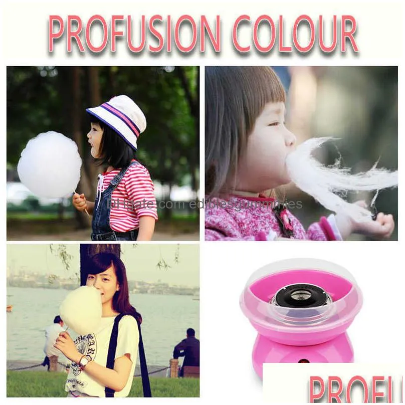  electric diy sweet cotton candy maker portable cotton sugar floss machine girl boy gift childrens day marshmallow machine