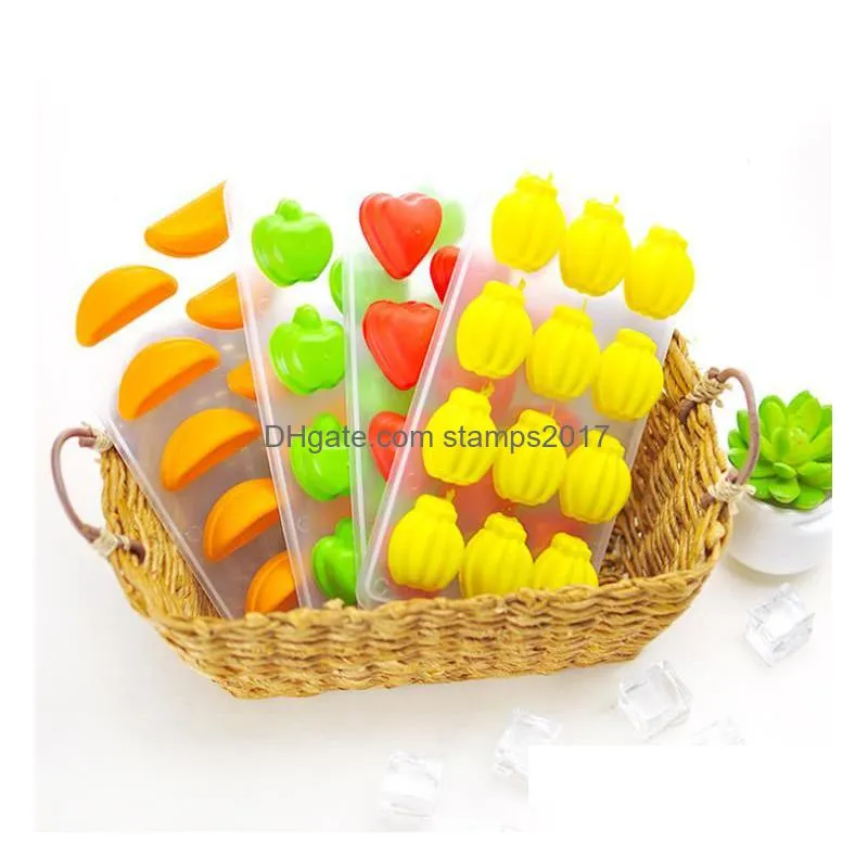 safety envirement cretive fruit and lips designs silicone ice mould sn3746