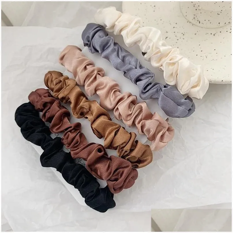 scrunchie hairbands hair tie women for hair accessories satin scrunchies stretch ponytail holders handmade