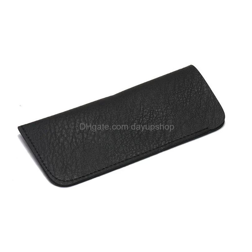 sunglasses cases iboode soft leather reading glasses bag case waterproof solid sun pouch simple eyewear storage bags accessories