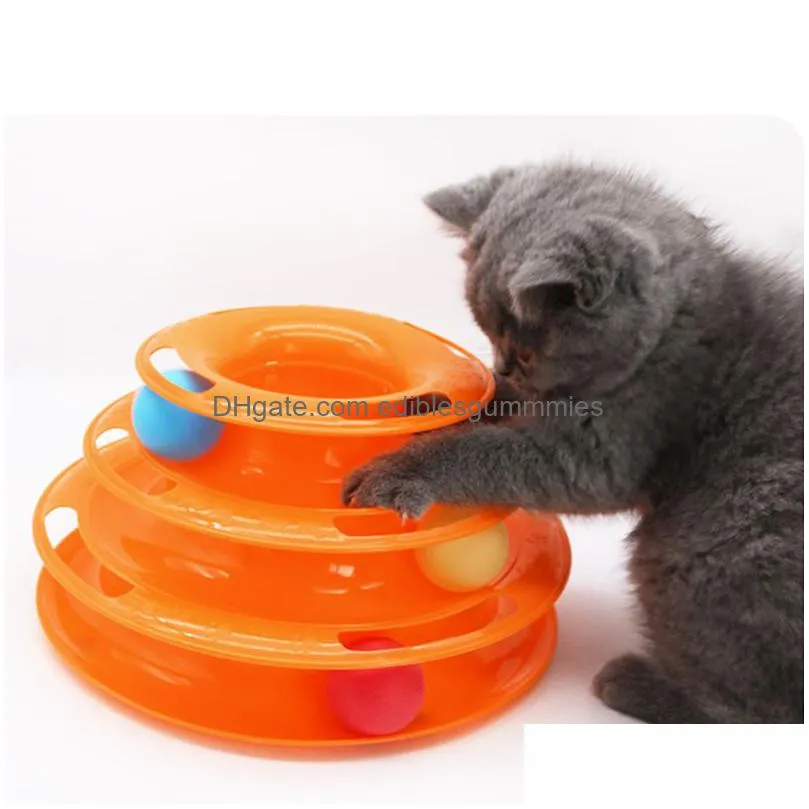  cat toy balls for cats solid plastic rounded interactive toy all seasons cats training pet toys cat games pet products hz0004