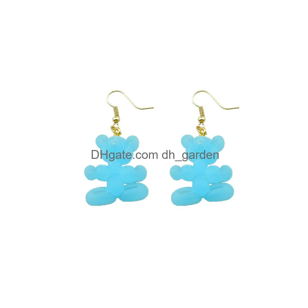 kawaii bear balloon earrings costume trendy style woman girl jewelry drop shipping