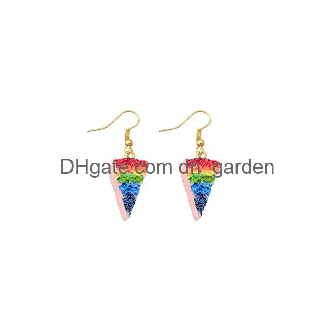 funny barbecue earring for women resin cake drop earrings children handmade jewelry diy gifts