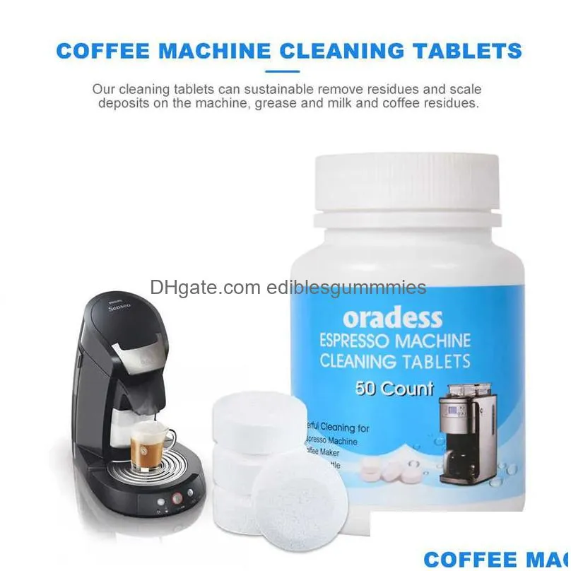  espresso coffee machine cleaning tablet effervescent tablet descaling agent kitchen accessories household cleaning product