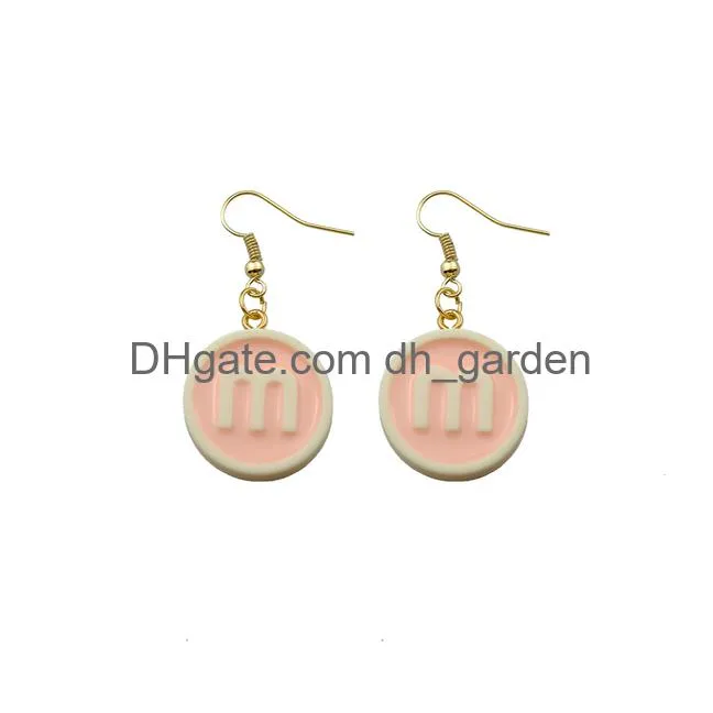 biscuits candy drop earrings ice cream cherry earrings costume trendy style children girl jewelry drop shipping