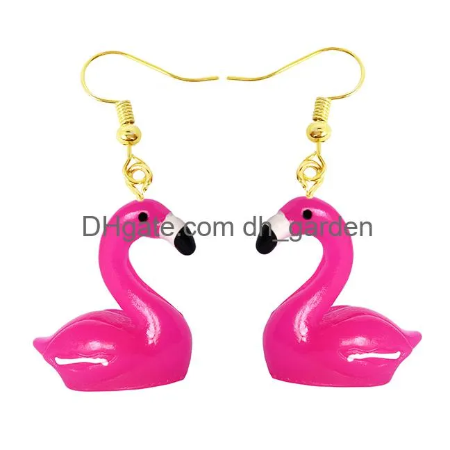 women earring resin drop funny custom cute girls gift eardrop kids animal duck frog rabbit owl cub gummy flamingo