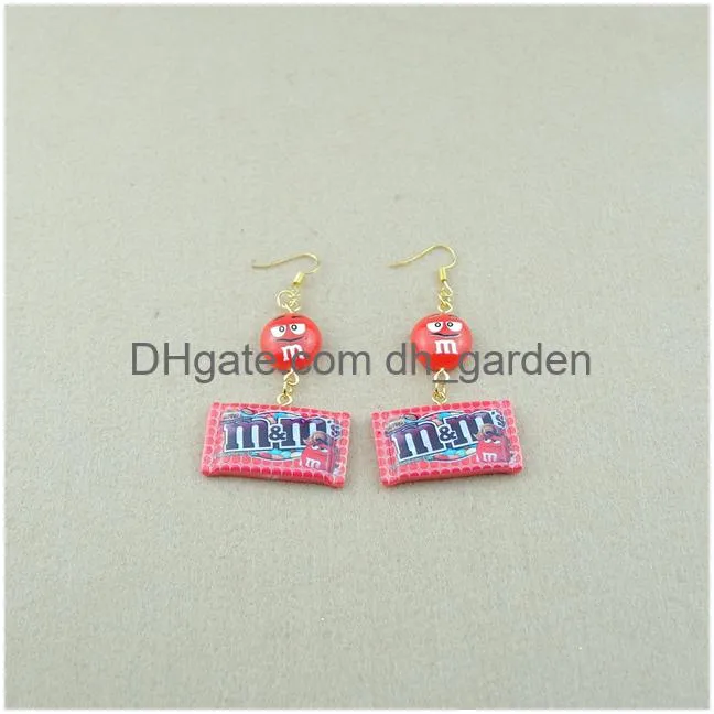 creative mm candy drop earrings custom made handmade woman girl jewelry wholesale dangle earrings