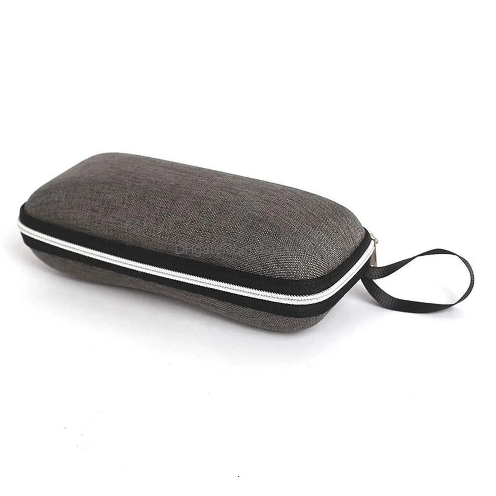 sunglasses cases fashion box glasses solid color eyewear zipper closure simple style portable eva protective 221119