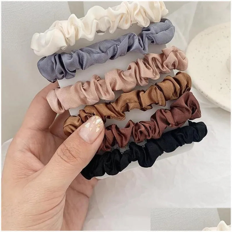 scrunchie hairbands hair tie women for hair accessories satin scrunchies stretch ponytail holders handmade