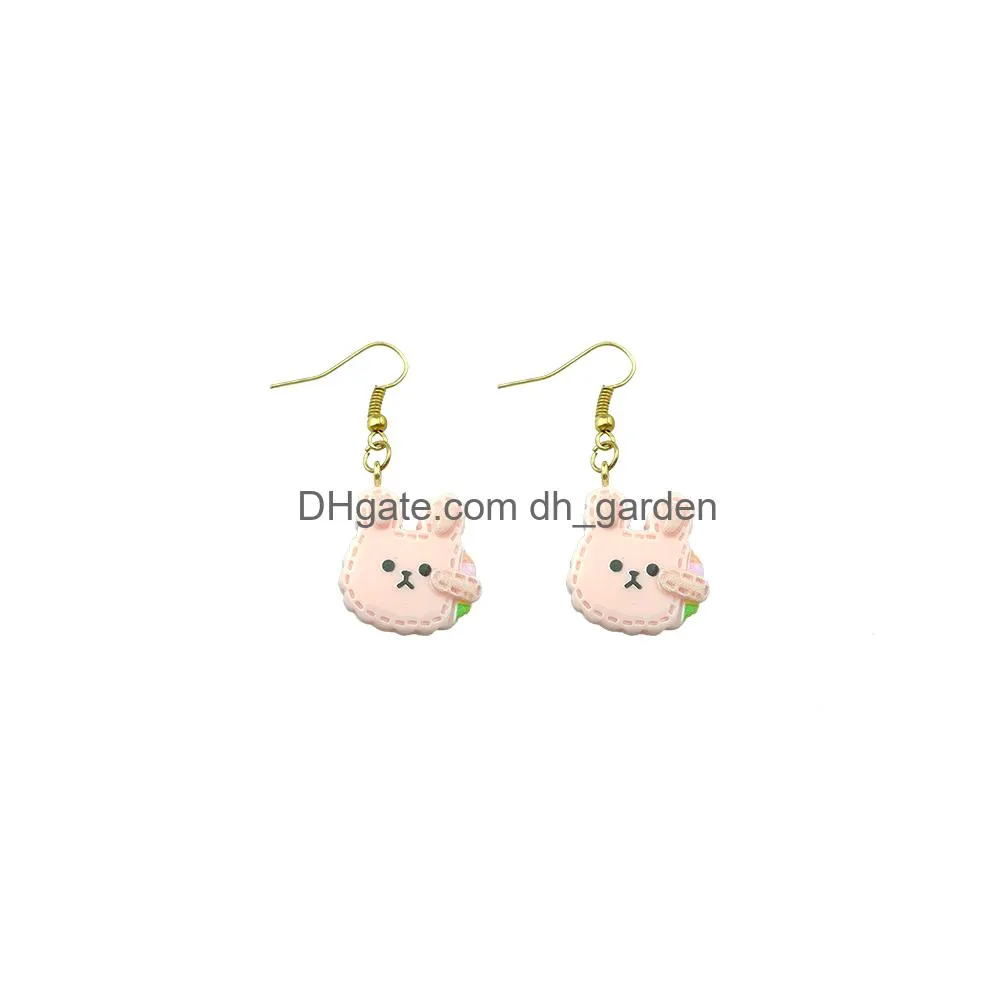 cute stationery pen earring for women resin console handle drop earrings children gifts handmade jewelry diy