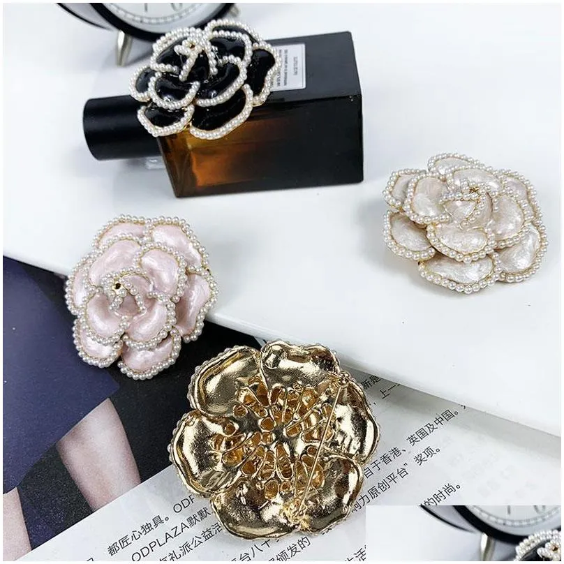flowers pearl pins brooches flower brooch broach jewlery style for women