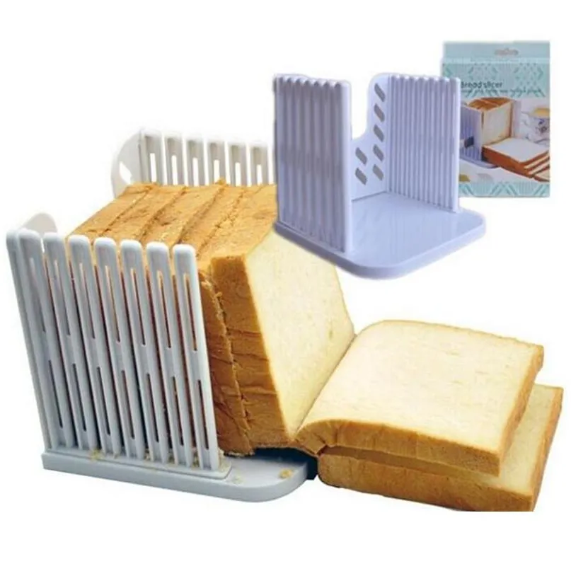 baking pastry tools bread slicer abs material load toast cutting guide practical kitchen untensils