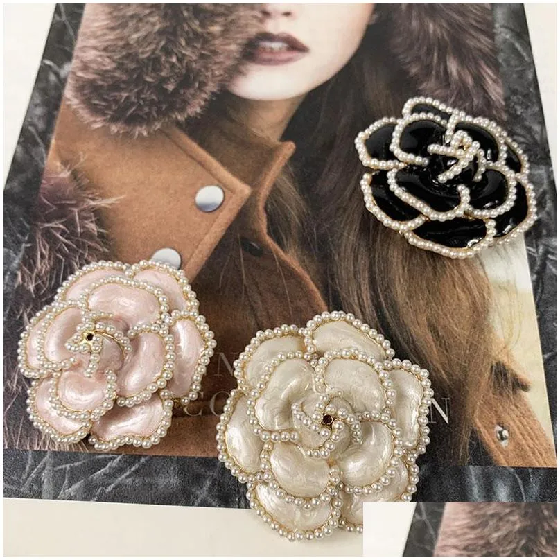 flowers pearl pins brooches flower brooch broach jewlery style for women