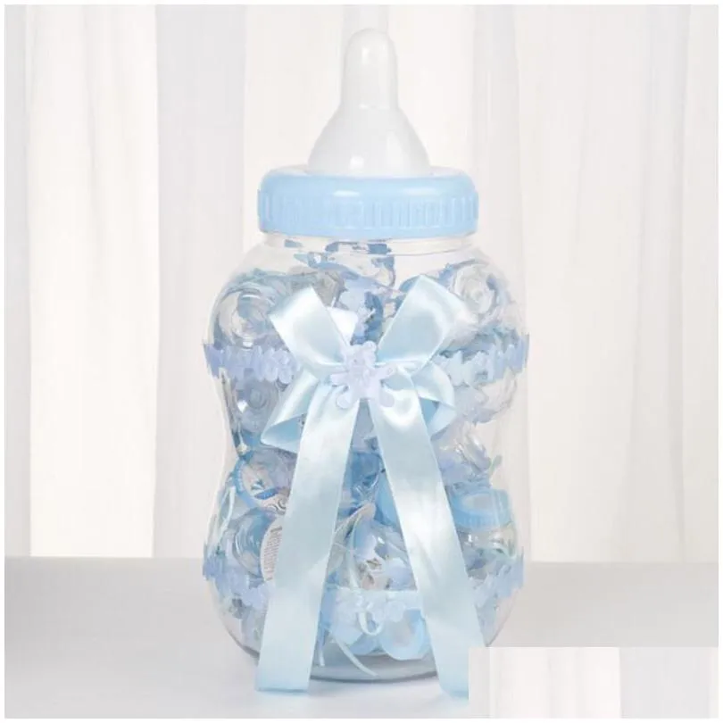 gift wrap feedingbottle shaped candy box baptism christening birthday baby shower party favors