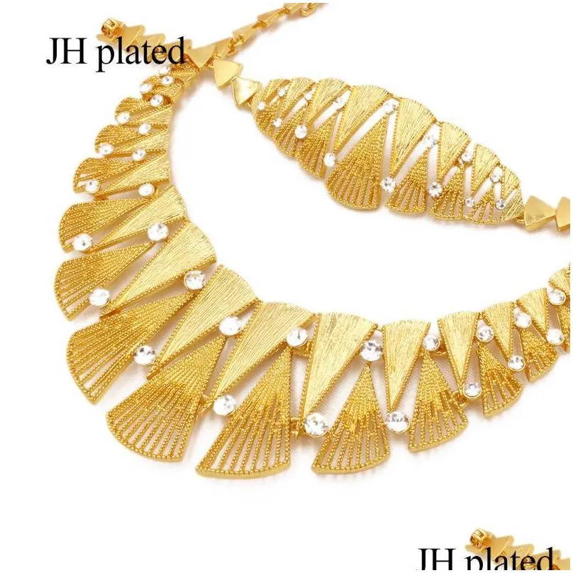 jewelry necklace sets 24k gold color dubai luxury for women african wedding gifts bridal bracelet necklace earrings ring jewellery set