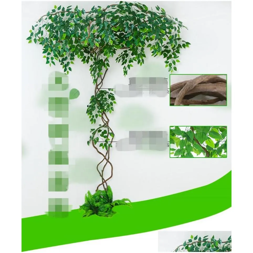 natural tree vine dried rattan large size handmade flower rattan home wall decor diy hanging weaved garlands crafts supplies1