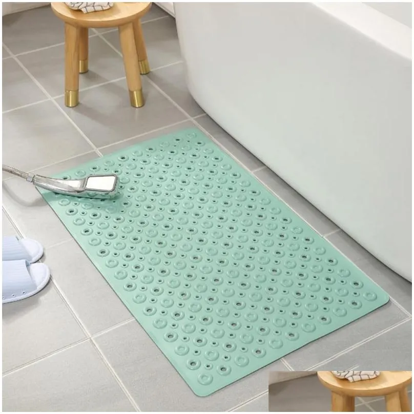 bath mats bathtub mat nonslip suction cup pvc antislip antibacterials long shower floor washable rug toilet
