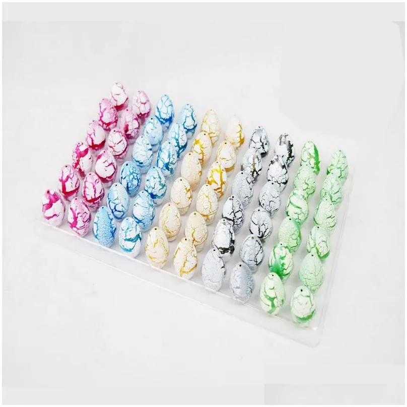 60pcs inflatable magic hatching dinosaur eggs add water growing dino eggs child kid educational toy easter interesting gift dbc dh1303