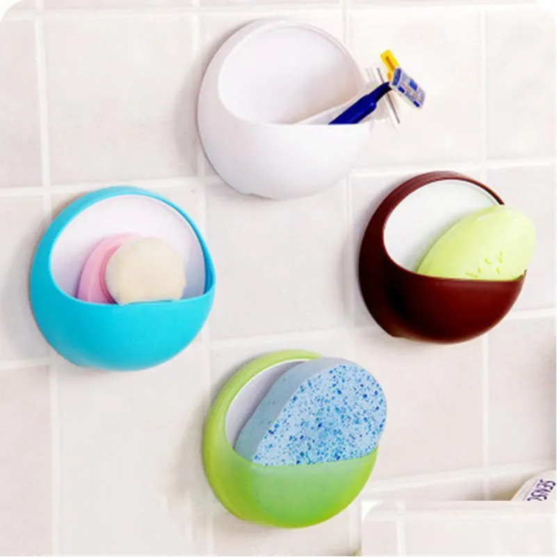 hooks rails 15 qualified dropship plastic suction cup soap toothbrush box dish holder bathroom shower for accessory1
