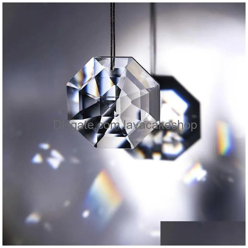 h d 10 styles crystal prisms suncatcher rainbow maker hanging drops pendant for window ornament chandelier parts diy home decor y0914