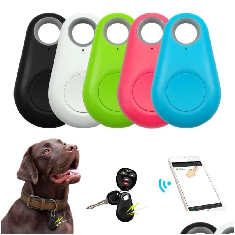 pet smart gps tracker mini antilost waterproof bluetooth locator tracer for dog cat kids car wallet key collar accessories apparel