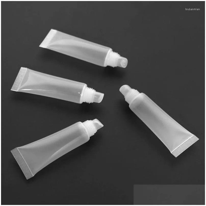 storage bottles top deals 100 pack 10ml lip gloss tubes empty lotion refill soft squeeze for diy travel distribution bottle