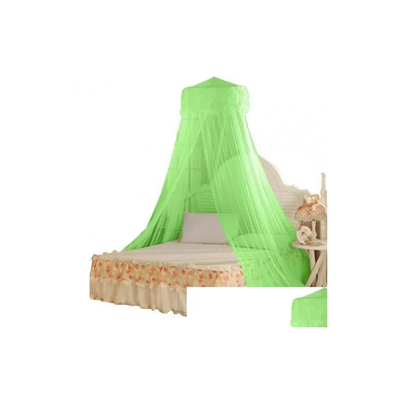 practical house mosquito net bed single double king midge insect canopy netting hung dome curtain drapes