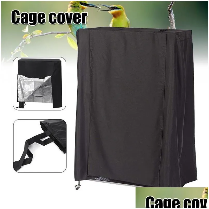 large birds cage cover durable lightweight solid parrots sleep helper black k9store other bird supplies