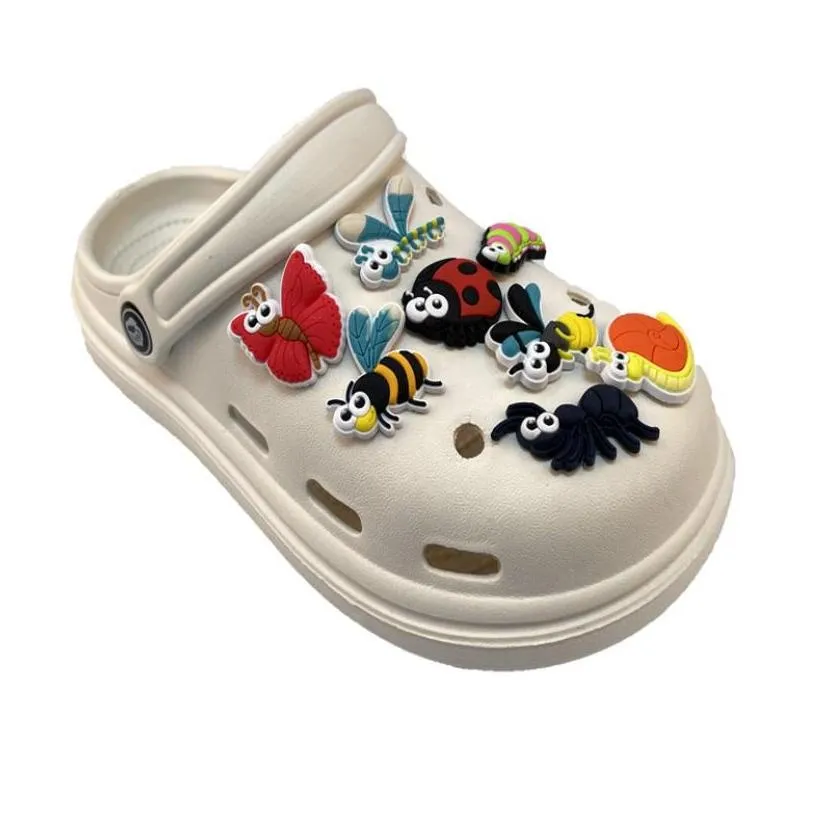 wholesale pvc cartoon croc charms shoe decoration buckle accessories clog pins charm buttons random mixed different type
