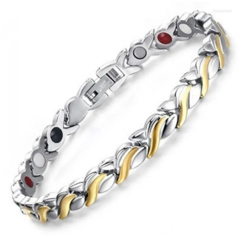 charm bracelets woman sexy bracelet healthy energy magnetic gold color for men fashion jewelry gift