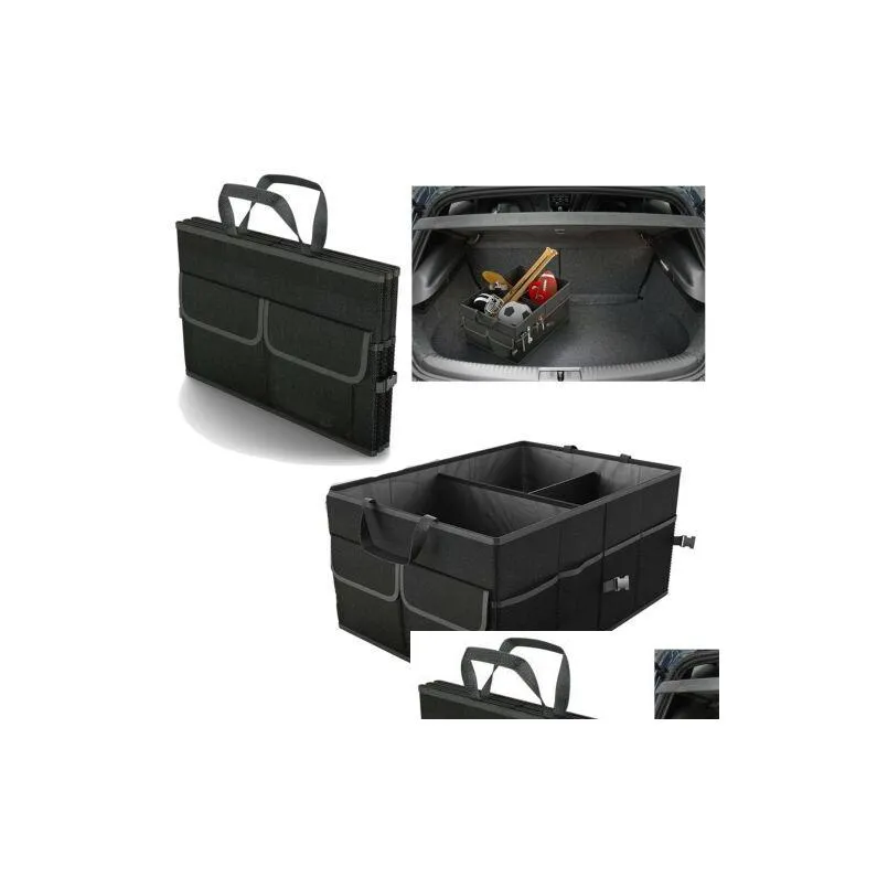 trunk cargo organizer folding caddy storage collapse boxes bin for car truck suv