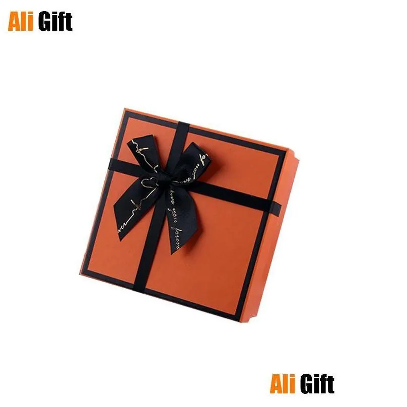 gift wrap orange halloween box perfume cosmetics wallet packaging wedding birthday party bag paper