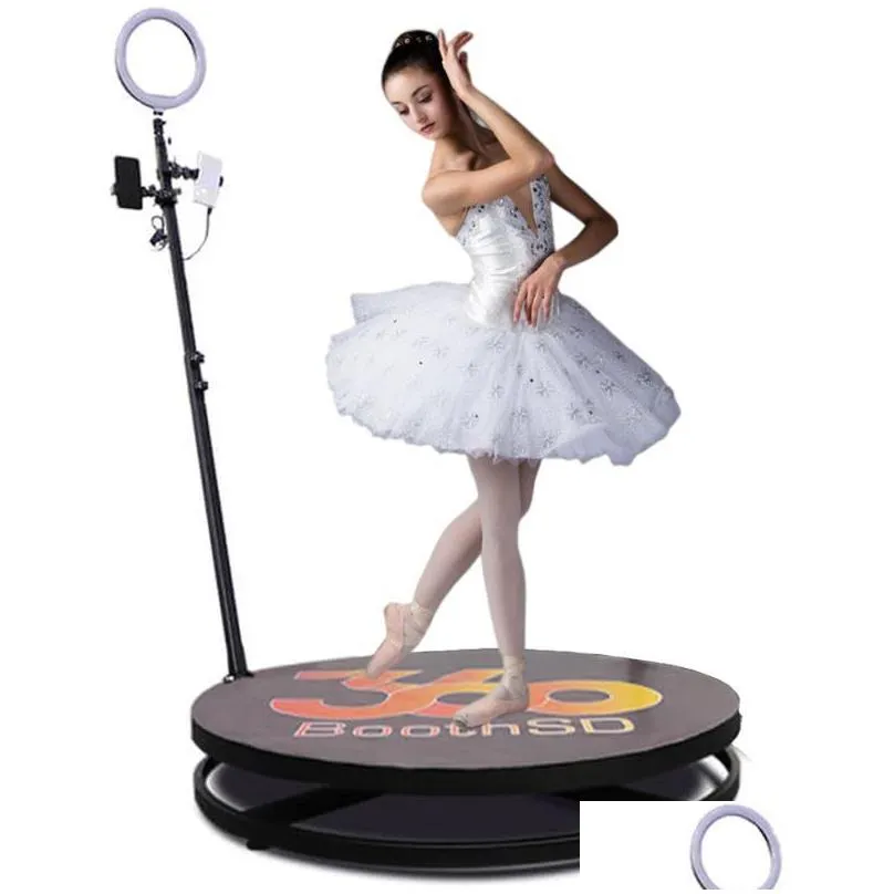 party decoration 360 pobooth machine revospin slow motion rotating portable selfie platform spin po booth stand automatic spinning video