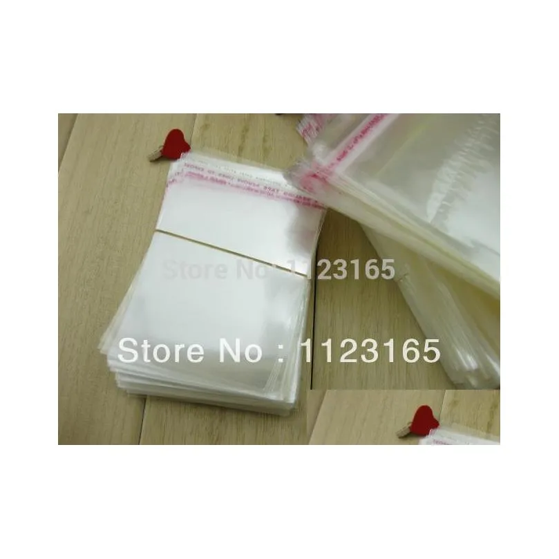 5x7cm1.97x2.76 1000pcs x clear opp self adhesive seal plastic bag resealable earing/ring packing pouch sticky tape sealing