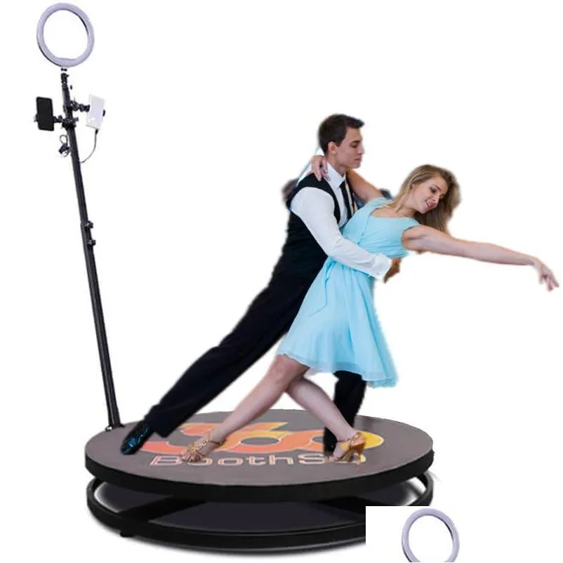 party decoration 360 pobooth machine revospin slow motion rotating portable selfie platform spin po booth stand automatic spinning video