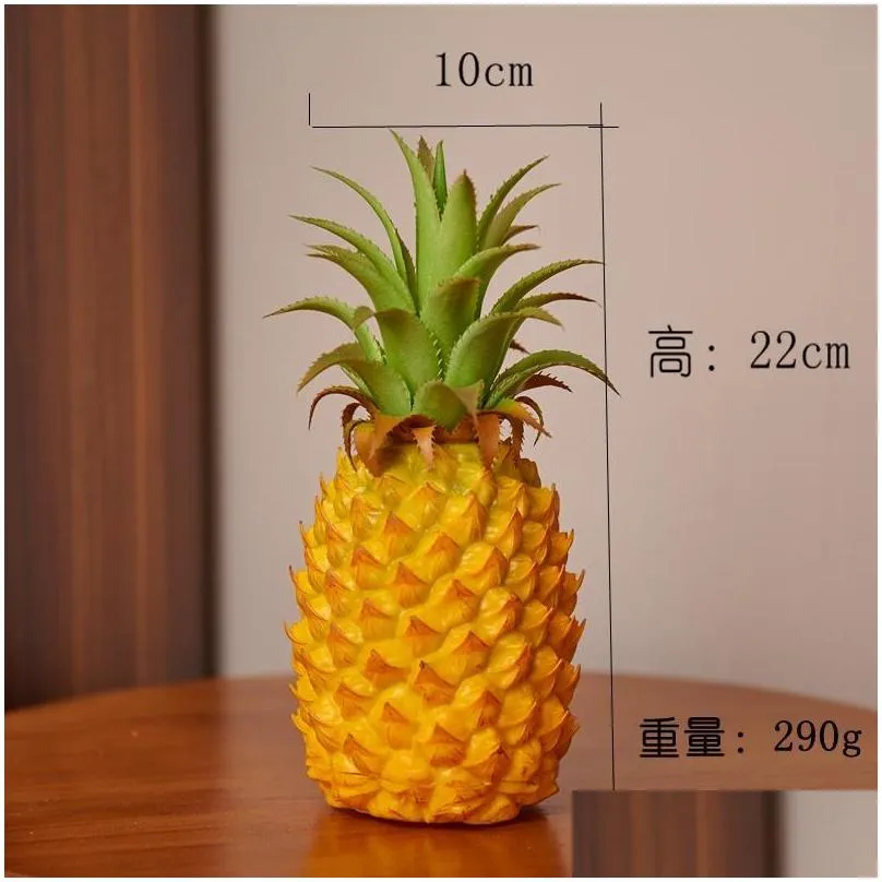 decoration display artiifical pineapple fruit model high simulation fake pography props ornament party