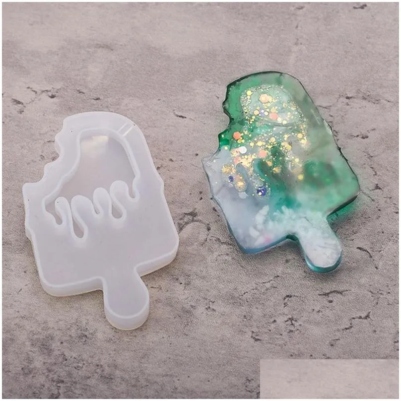 baking tools kawaii shaker silicone mold resin heart star moon ice cream uv epoxy moulds key chain pendant craft jewelry