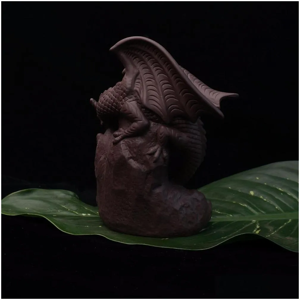 dragon pterosaurs back flow reflux incense burner home decor ceramics ornament incense base 20pc sandalwood