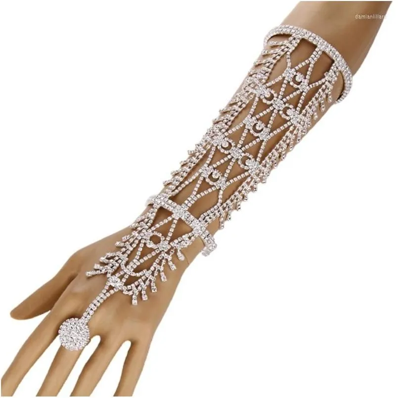 charm bracelets women tassels arm cuff armlet bracelet and ring wedding bride leaves fringe jewelry hand chain bangle belly dance